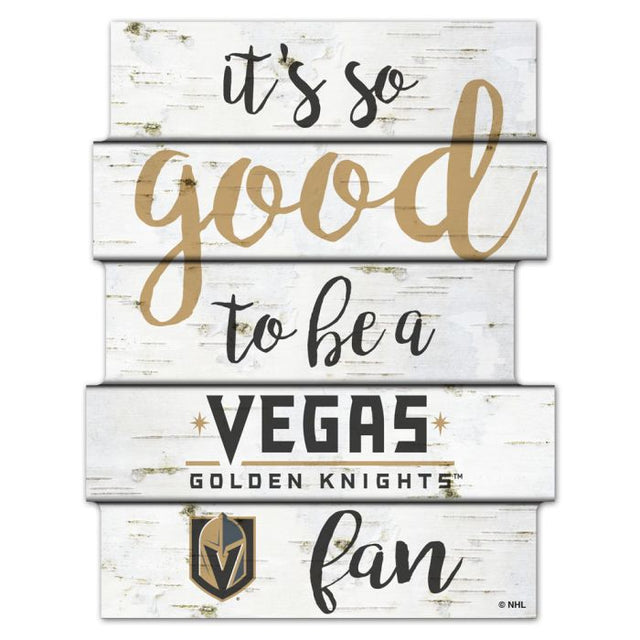 Vegas Golden Knights BIRCH Wood Sign 11"X14"