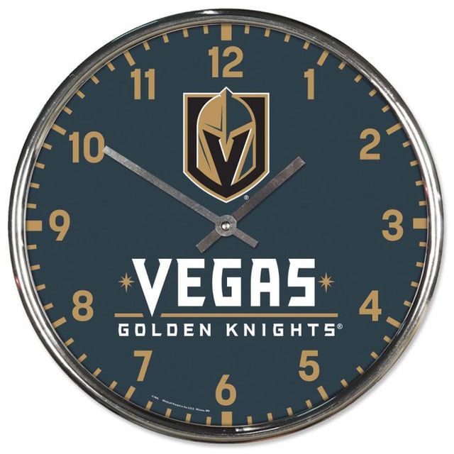 Reloj cromado Vegas Golden Knights