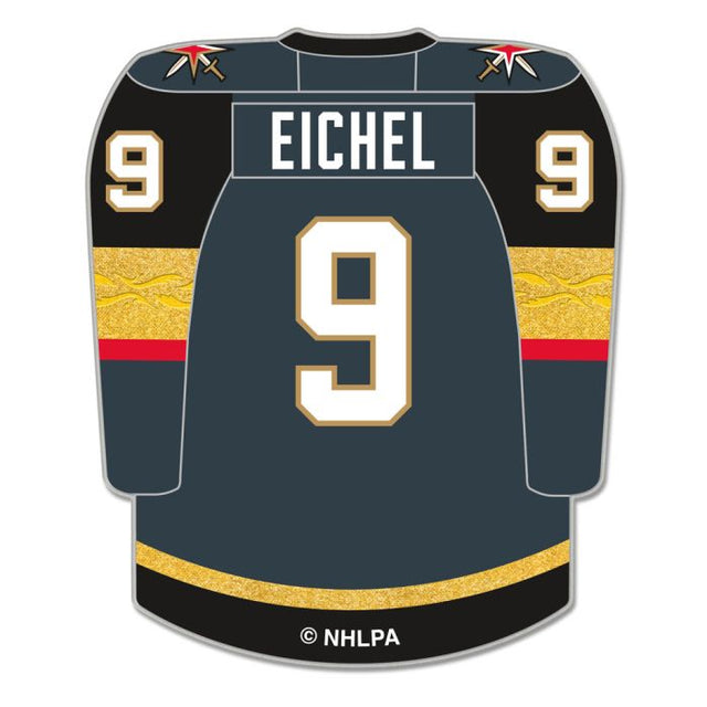 Tarjeta de joyería con pin de colección de los Vegas Golden Knights de Jack Eichel