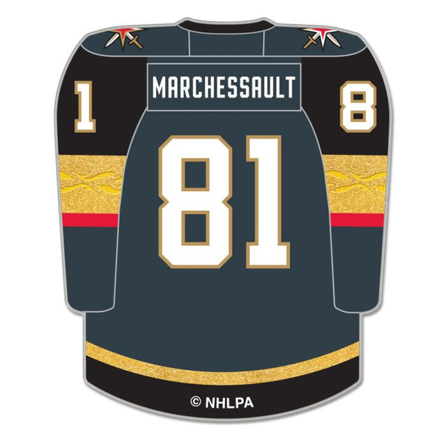 Tarjeta de joyería con pin de colección de los Vegas Golden Knights de Jonathan Marchessault