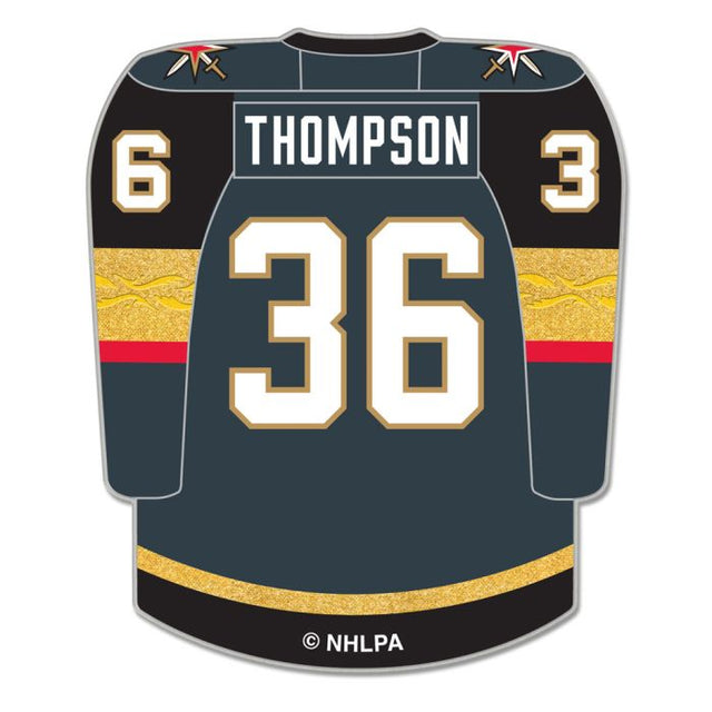 Tarjeta de joyería con pin de colección de los Vegas Golden Knights de Logan Thompson