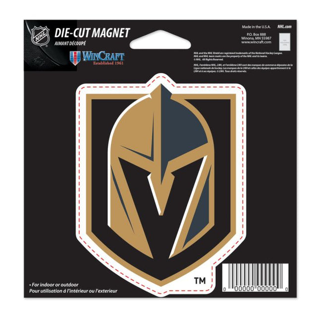 Imán troquelado de Vegas Golden Knights de 4,5" x 6"