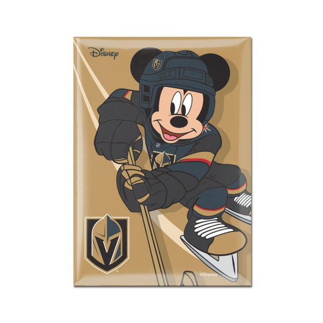 Imán de metal de Disney de 2,5" x 3,5" de Vegas Golden Knights