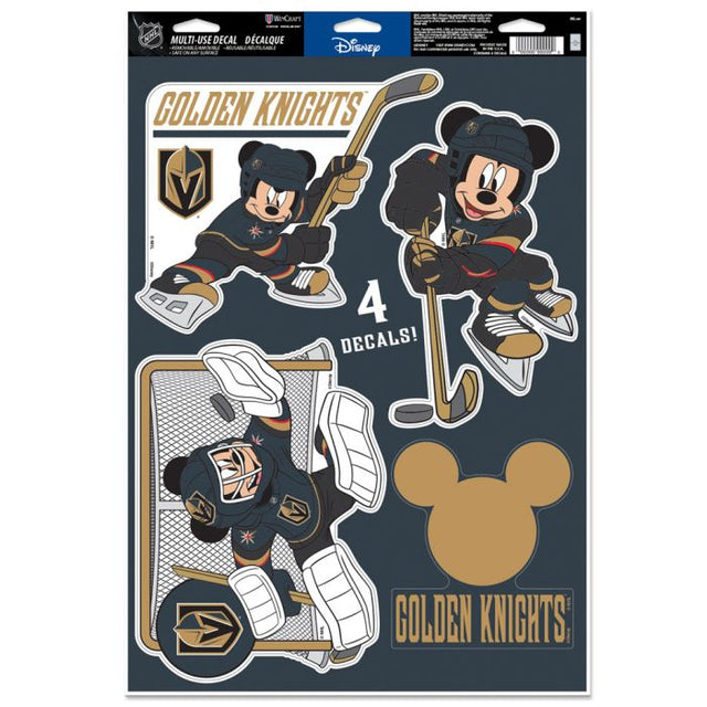 Calcomanía multiusos de Disney de Vegas Golden Knights, 11 x 17 pulgadas