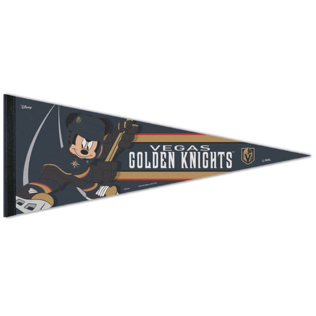 Banderín premium de Disney de Vegas Golden Knights/Disney de 12" x 30"