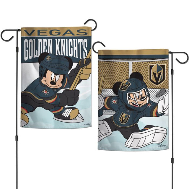 Vegas Golden Knights / Disney Garden Flags 2 sided 12.5" x 18"