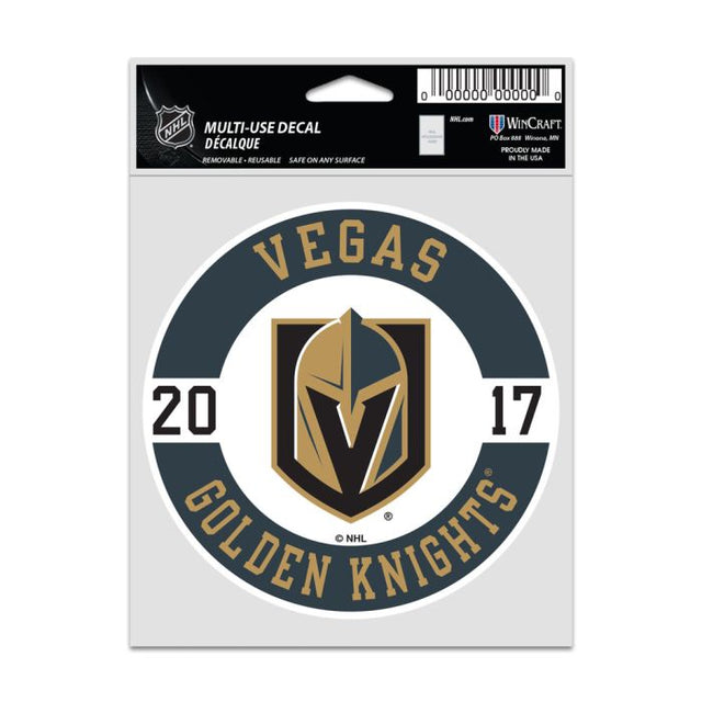 Calcomanías para fanáticos de los Vegas Golden Knights de 3,75" x 5"