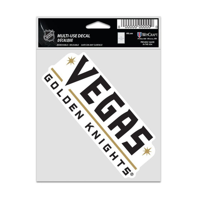 Calcomanías para fanáticos de los Vegas Golden Knights de 3,75" x 5"