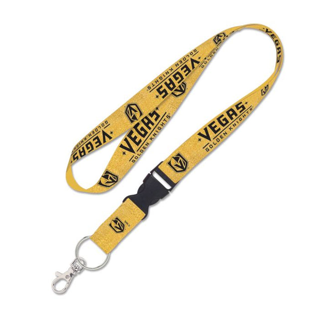 Vegas Golden Knights GOLD Lanyard w/detachable buckle 1"