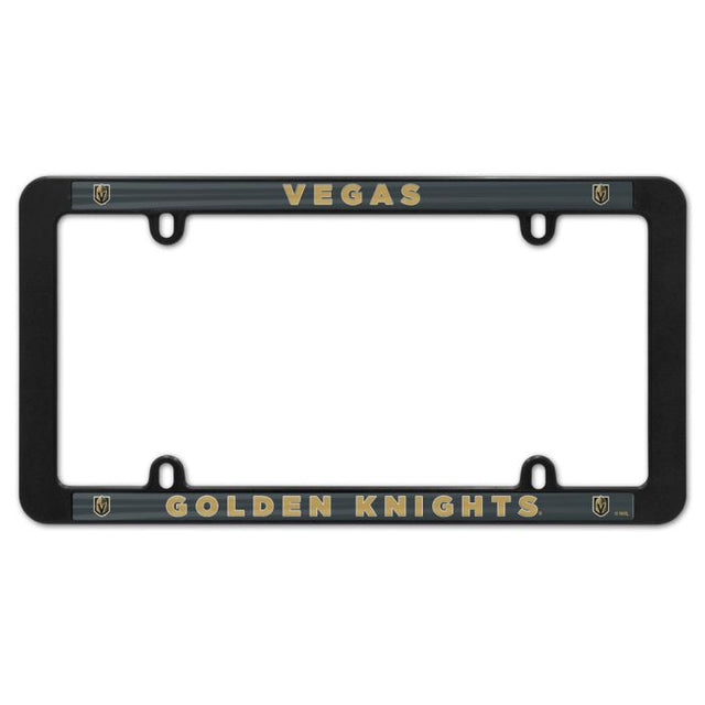 Vegas Golden Knights Lic Plt 细镜框 - 黑色塑料