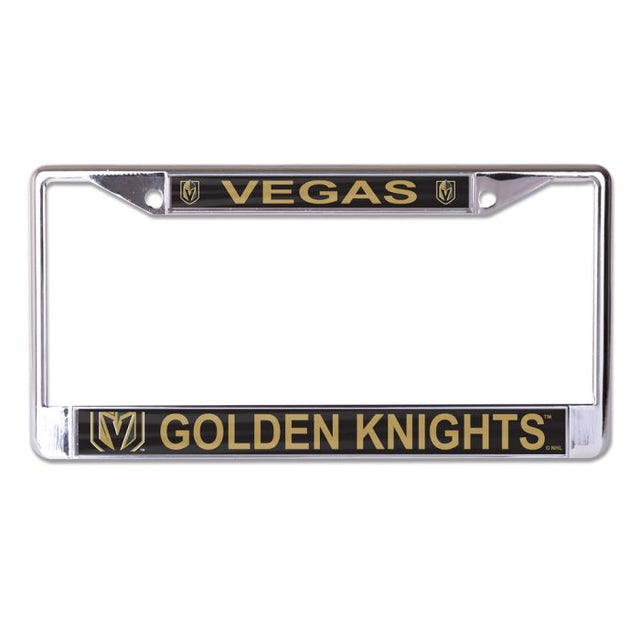 Vegas Golden Knights MEGA Lic Plt Frame S/L Printed