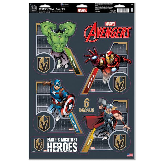 Vegas Golden Knights / Marvel (c) 2021 MARVEL Multi-Use Decal 11" x 17"