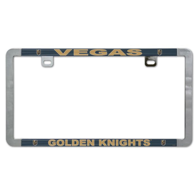 Vegas Golden Knights Metal Lic. Plate Frame Slim