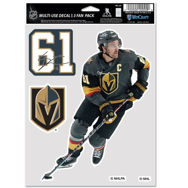 Paquete de 3 abanicos multiusos de los Vegas Golden Knights, Mark Stone