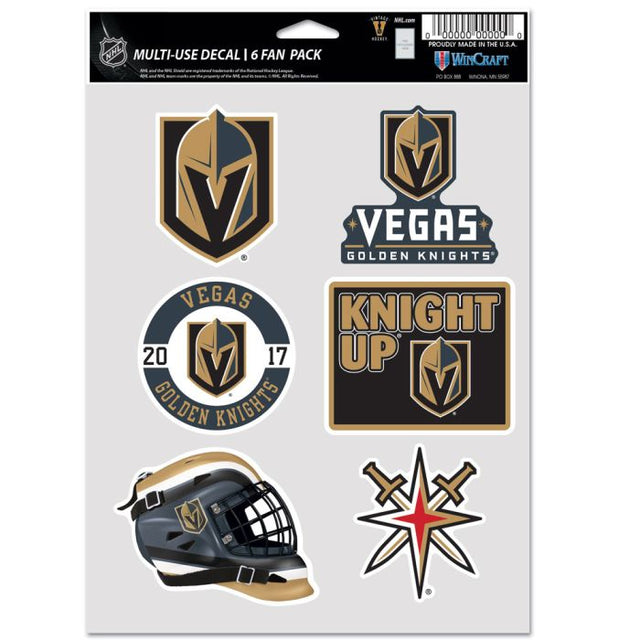 Vegas Golden Knights Multi Use 6 Fan PAK