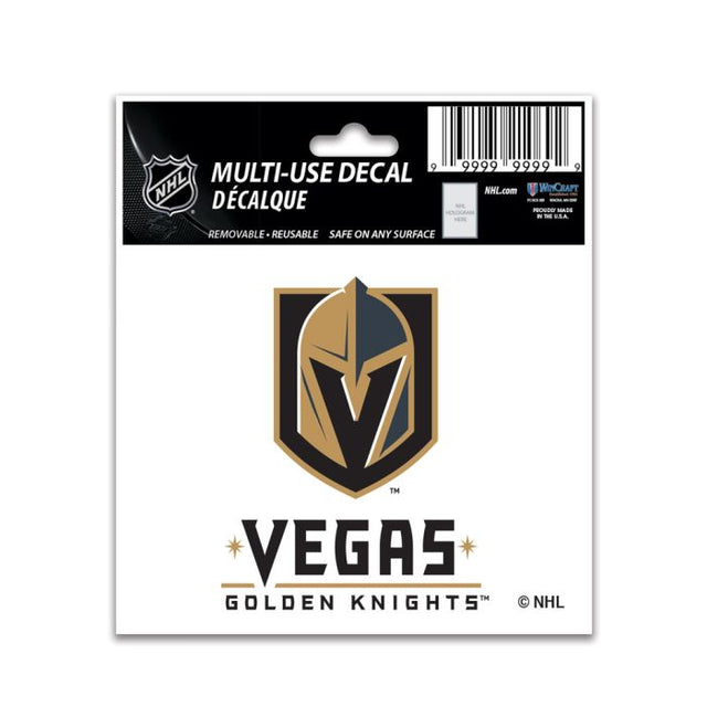 Calcomanía multiusos de Vegas Golden Knights de 3" x 4"