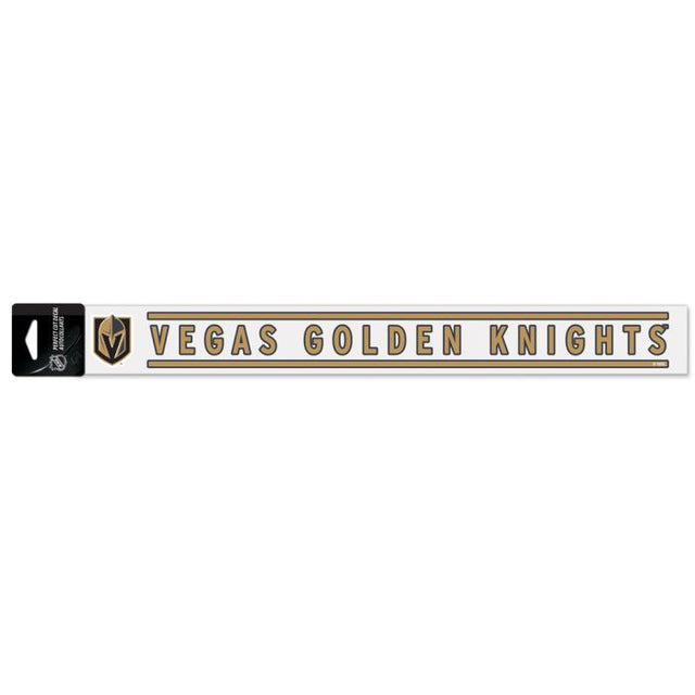 Calcomanías de corte perfecto de Vegas Golden Knights de 2" x 17"