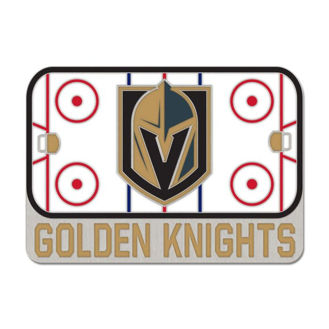 Tarjeta de joyería con pin esmaltado coleccionable de Vegas Golden Knights RINK