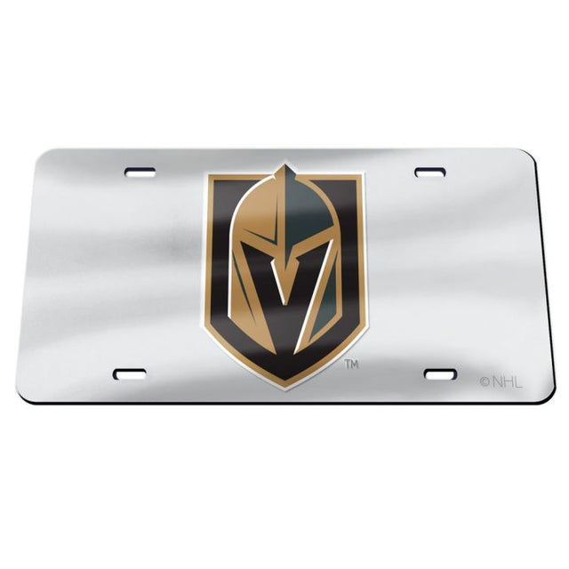 Matrícula especial de acrílico color PLATA de Vegas Golden Knights