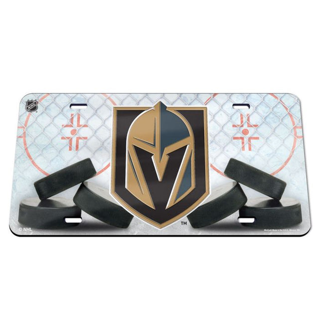 Matrícula acrílica especial de Vegas Golden Knights