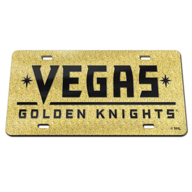 Matrícula acrílica especial de Vegas Golden Knights