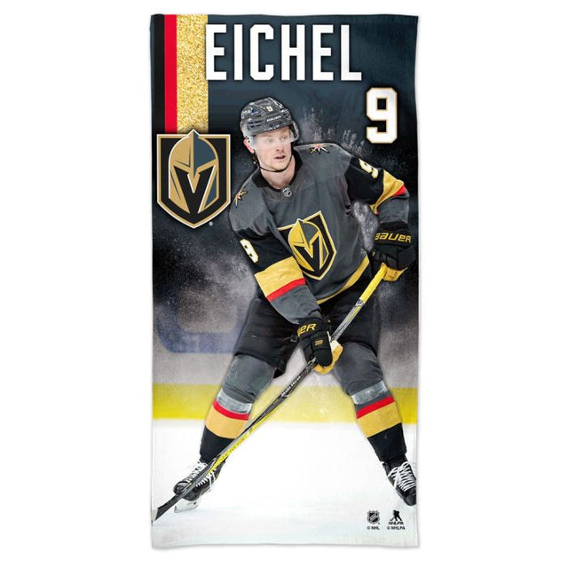 Vegas Golden Knights Spectra Beach Towel 30" x 60" Jack Eichel