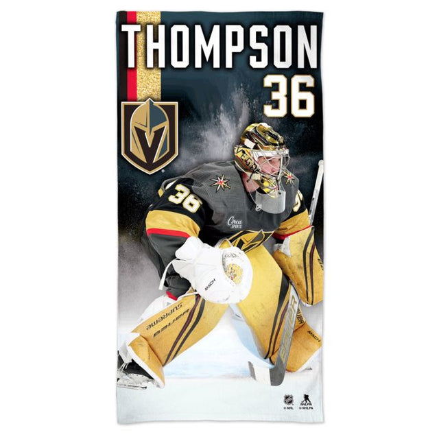 Toalla de playa Spectra de Vegas Golden Knights de 30" x 60" de Logan Thompson