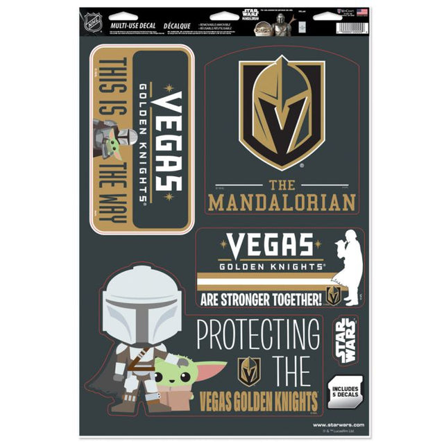 Vegas Golden Knights / Star Wars Mandalorian Multi-Use Decal 11" x 17"