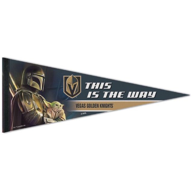 Vegas Golden Knights / Star Wars Mandalorian Premium Pennant 12" x 30"