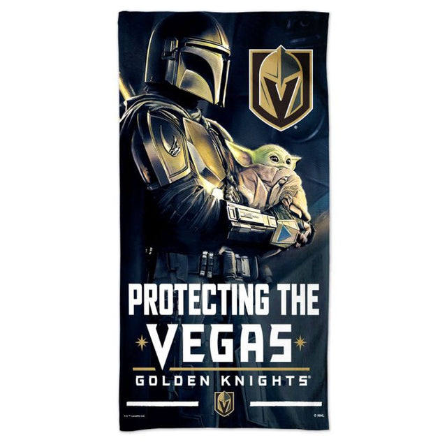 Toalla de playa Spectra de Vegas Golden Knights/Star Wars Mandalorian de 30" x 60"