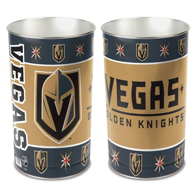 Papelera de los Vegas Golden Knights, cónica, 15" de alto