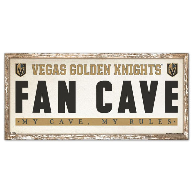 Vegas Golden Knights Wood Sign 8" x 17"