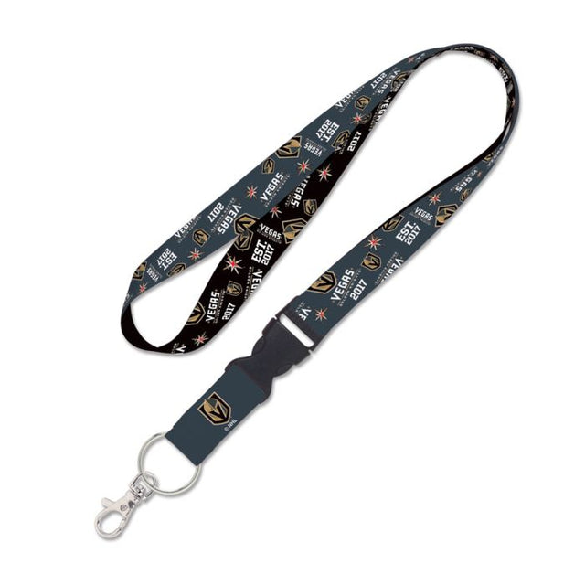 Vegas Golden Knights scatter Lanyard w/detachable buckle 1"