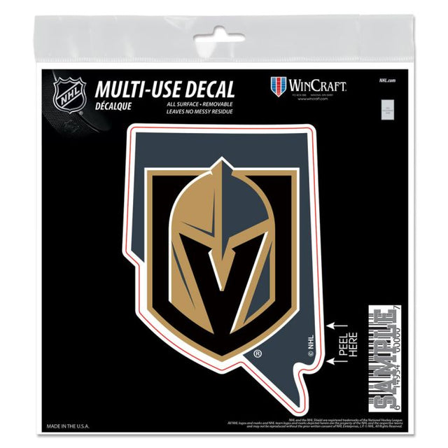 Vegas Golden Knights state shape All Surface Decal 6" x 6"