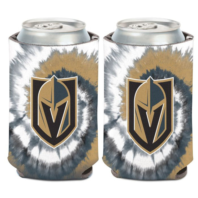 Enfriador de latas con estampado tie-dye de Vegas Golden Knights de 12 oz.