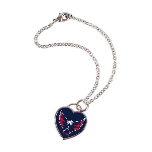 Pulsera de Washington Capitals con corazón en 3D