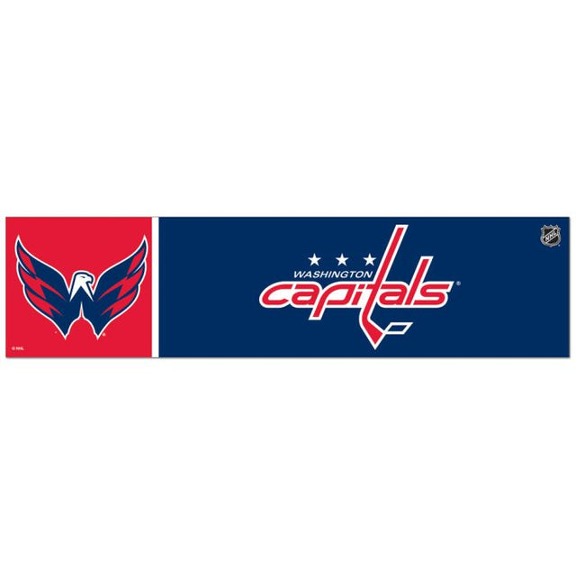 Tira de parachoques de Washington Capitals de 3" x 12"