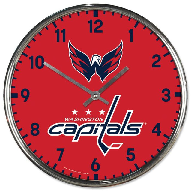 Washington Capitals Chrome Clock