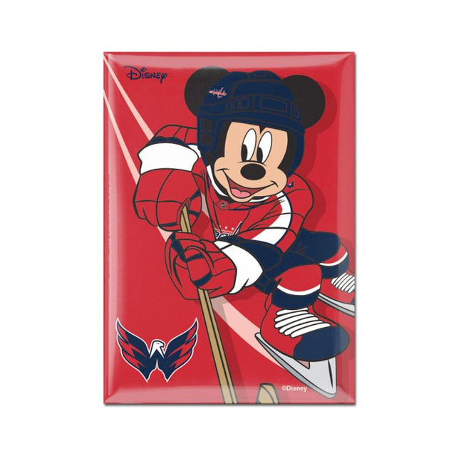 Imán de metal de Disney de Washington Capitals, 2,5" x 3,5"