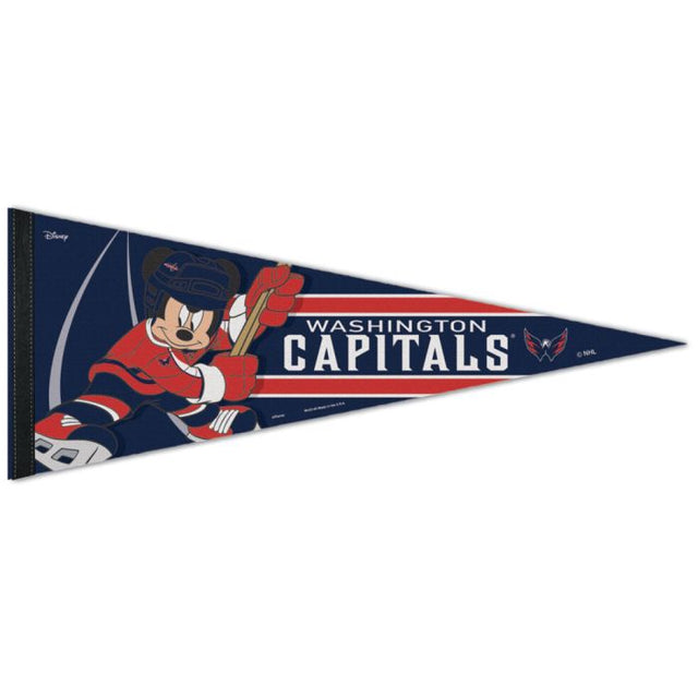 Banderín de primera calidad de Disney de Washington Capitals/Disney de 12" x 30"