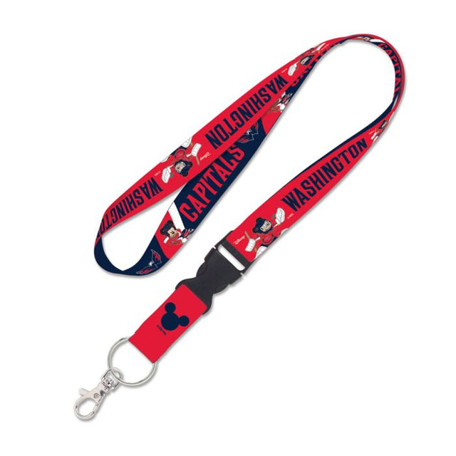 Washington Capitals / Disney Lanyard w/detachable buckle 1"