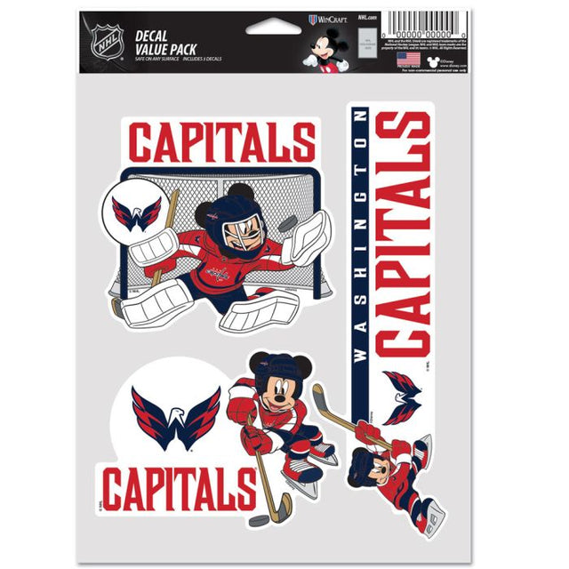 Washington Capitals / Disney Multi Use 3 Fan Pack