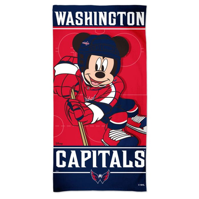 Toalla de playa Spectra de Washington Capitals / Disney, 30" x 60"