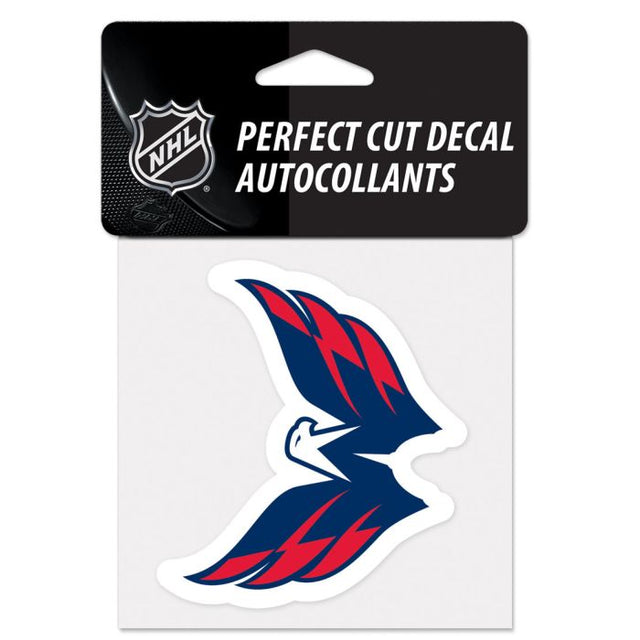 Calcomanía de color de corte perfecto con águila de Washington Capitals de 4" x 4"