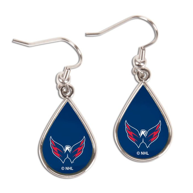 Washington Capitals Earrings Jewelry Carded Tear Drop