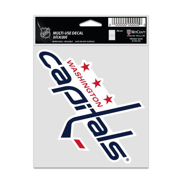 Calcomanías para fanáticos de Washington Capitals de 3,75" x 5"