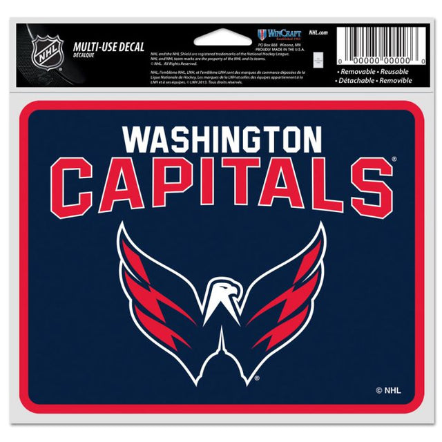 Calcomanías para fanáticos de Washington Capitals de 5" x 6"