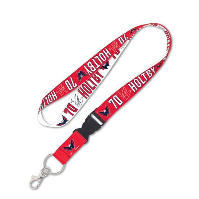 Washington Capitals Lanyard w/detachable buckle 1" Braden Holtby