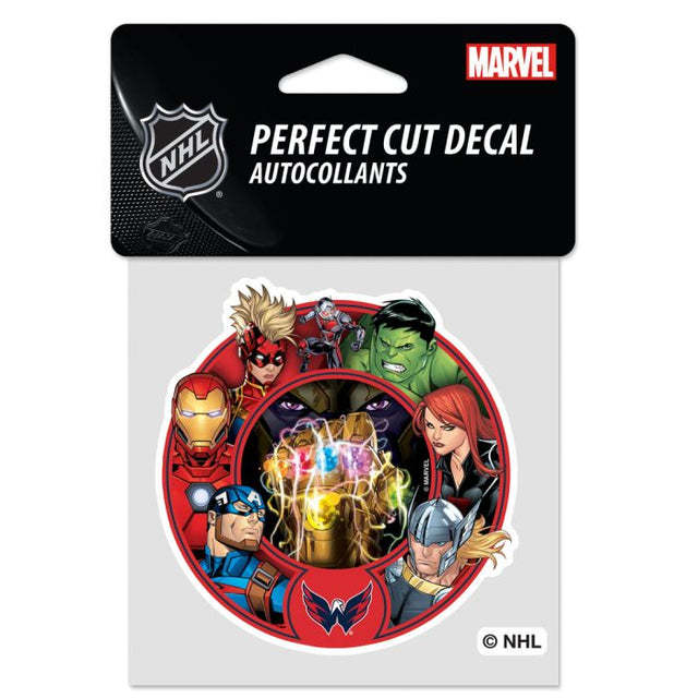 Washington Capitals / Marvel AVENGERS Perfect Cut Color Decal 4" x 4"