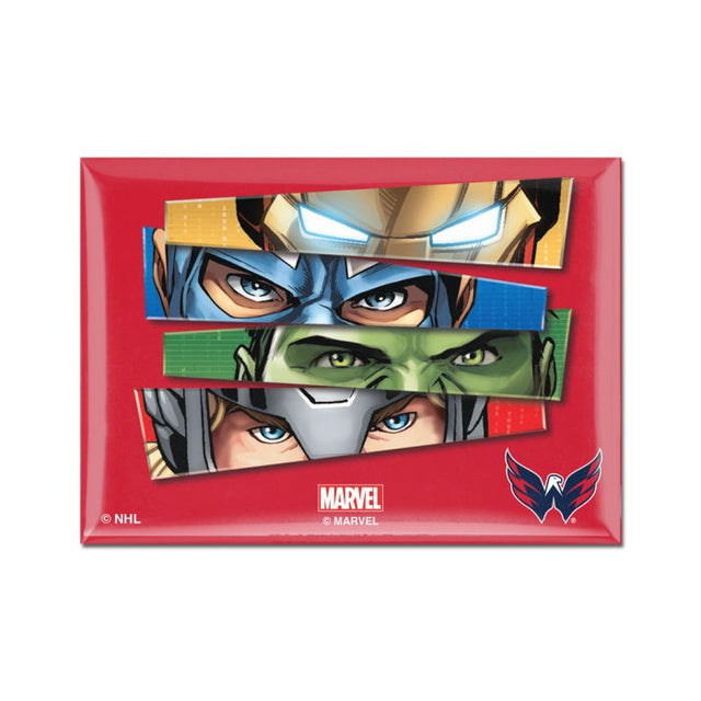 Washington Capitals / Marvel Avengers Metal Magnet 2.5" x 3.5"